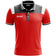 Zeus Vesuvio Hombre Polo rojo gris – S