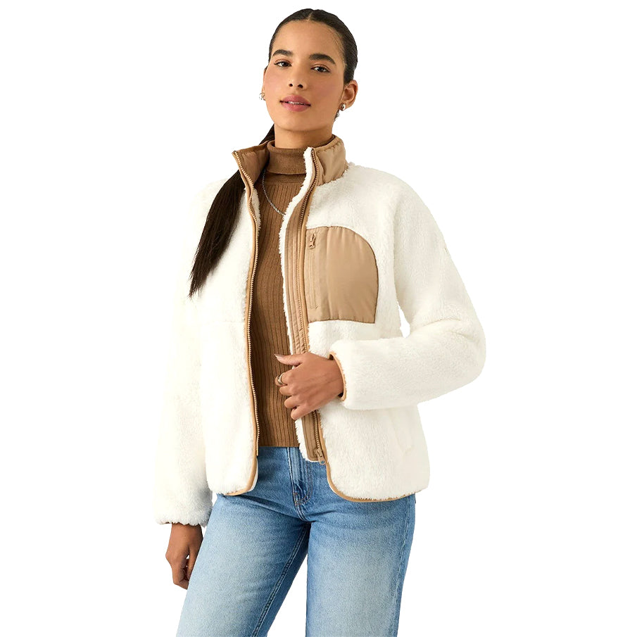 Reebok Double Monkey Fleece Damen Jacke RBO21460-Cream