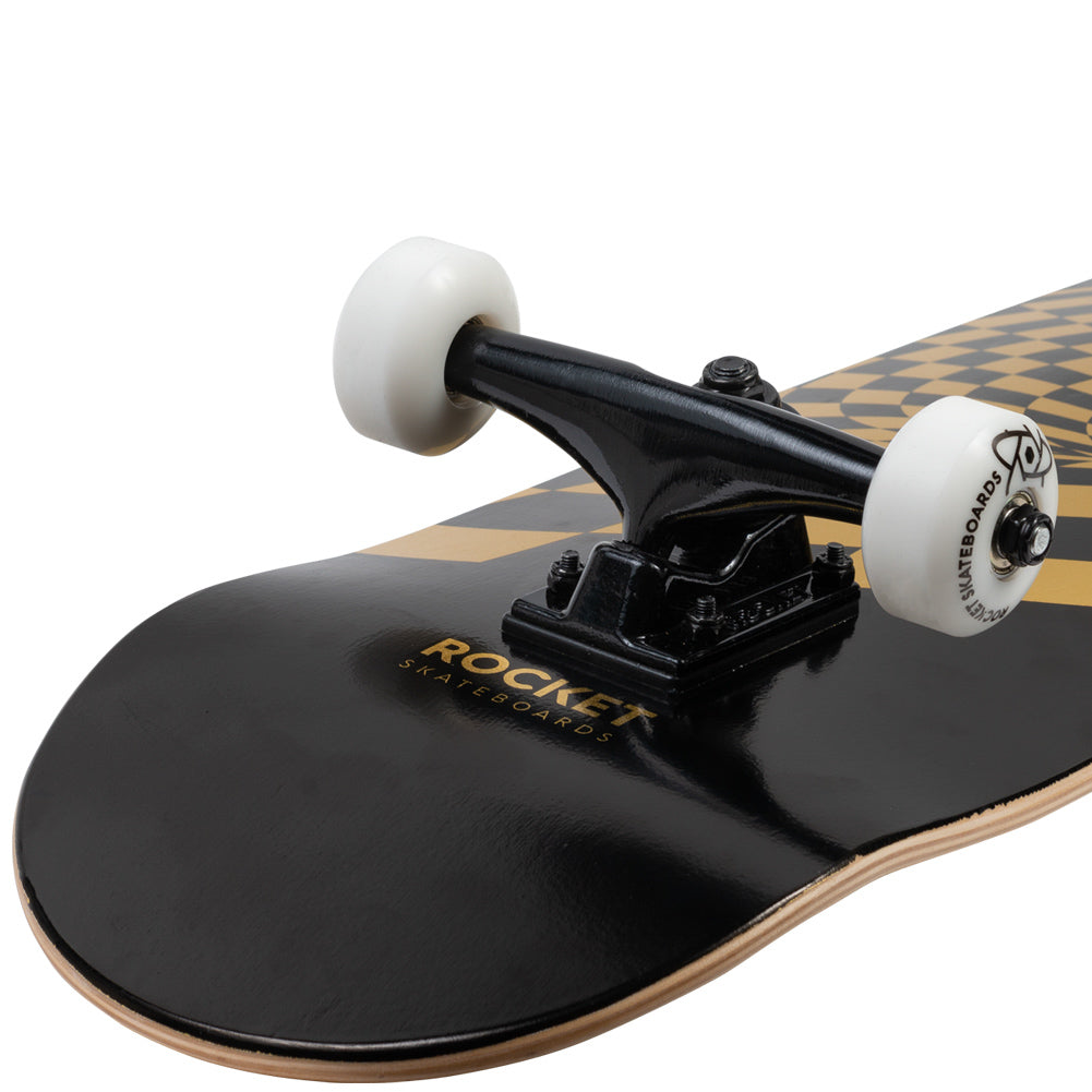 Rocket Vortex Foil Gold 8" Skateboard RKT-COM-1553