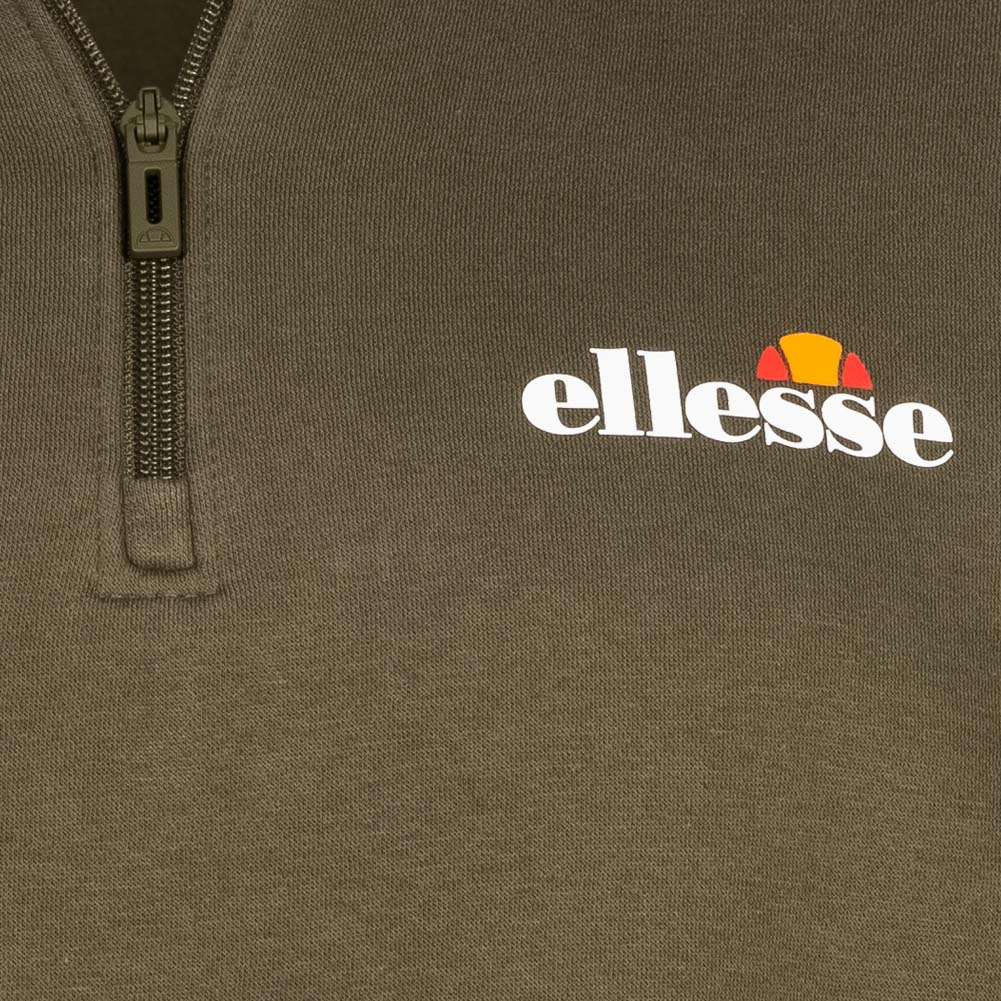 ellesse Benevento Herren 1/4-Zip Sweatshirt SOP23856-Khaki