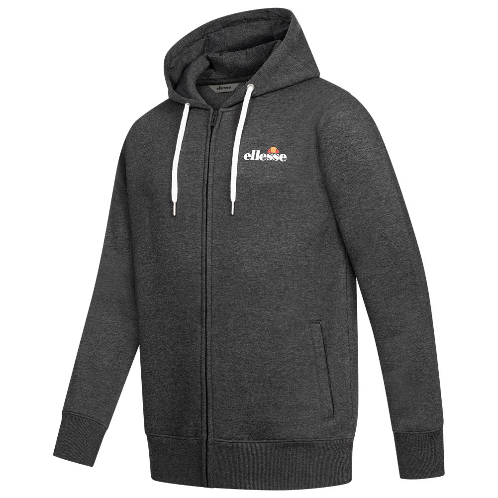 ellesse Klemerio Full Zip Herren Kapuzen Sweatjacke SOP23857-Dk Grey