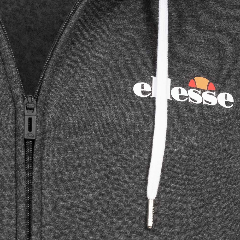 ellesse Klemerio Full Zip Herren Kapuzen Sweatjacke SOP23857-Dk Grey