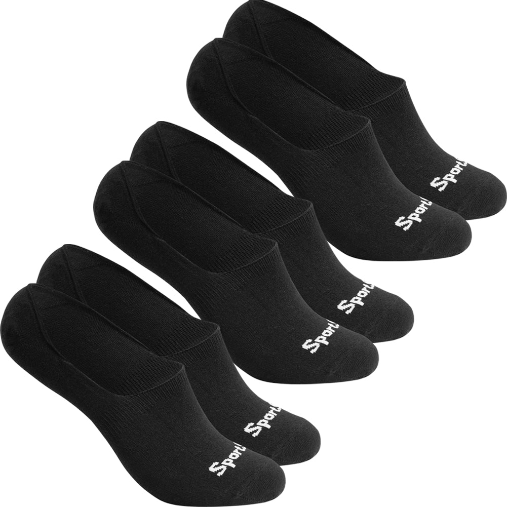 SportSpar.de "Sparlinge" Pinkies Calcetines cortos 3 pares negro