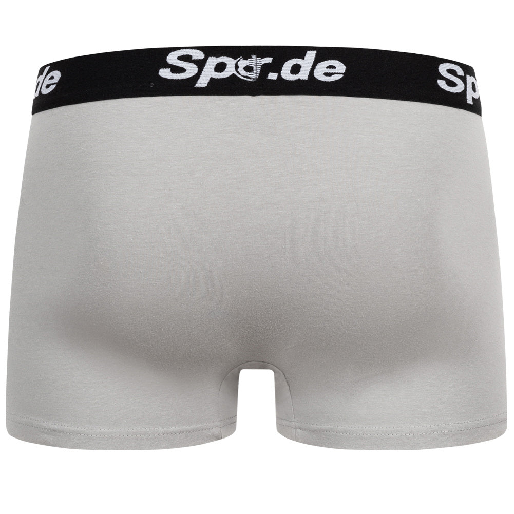 Sportspar.de Herren "Double Sparbuchse" Boxershorts 2er-Pack grau