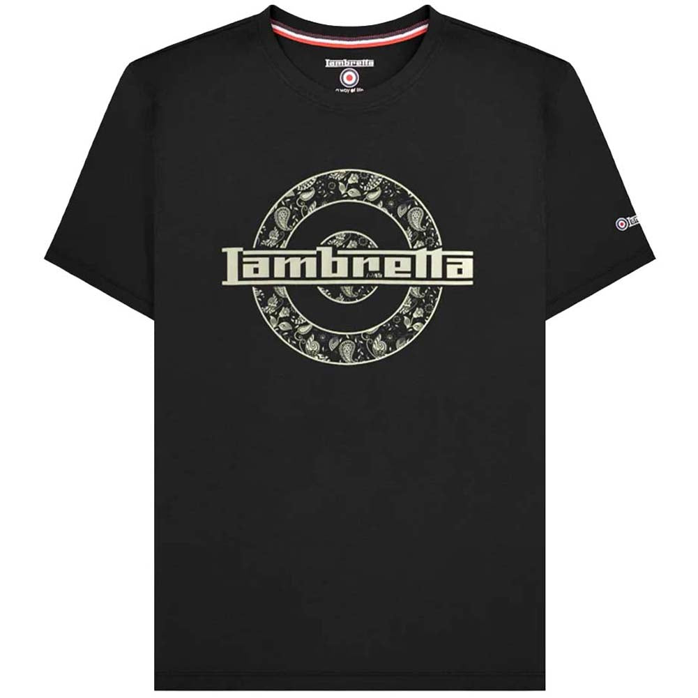 Lambretta Paisley Target Tee Herren T-Shirt SS1011-BLK