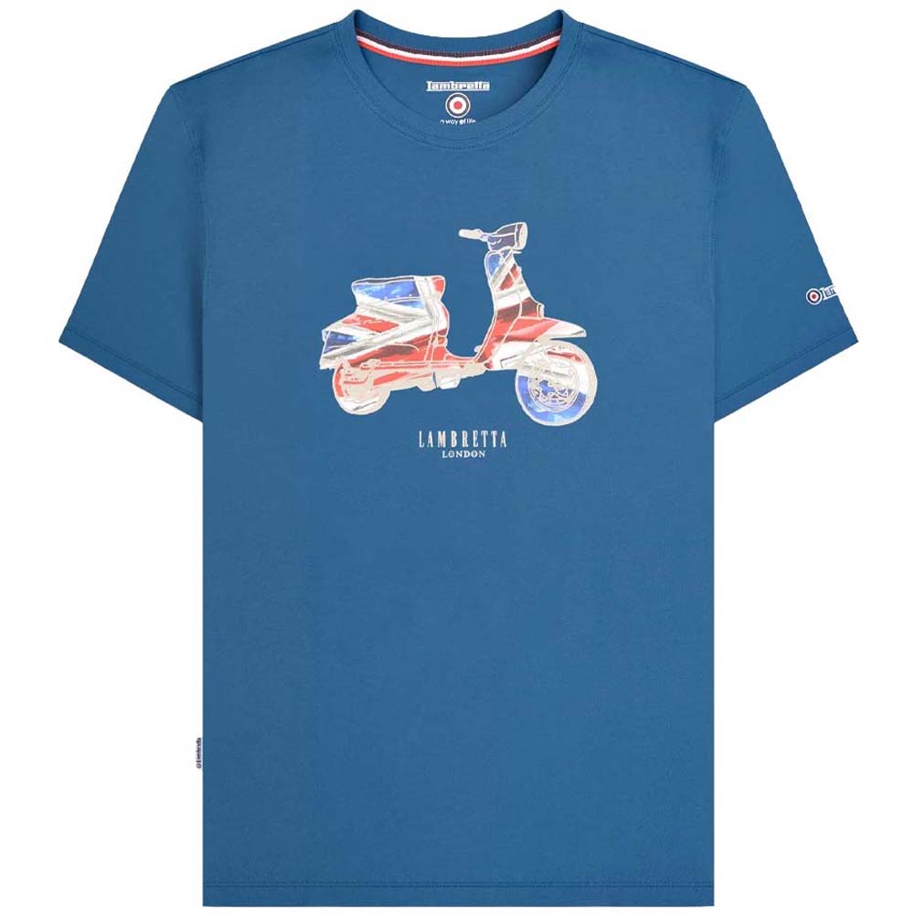 Lambretta Scooter Flag Tee Herren T-Shirt SS1208-DK BLUE