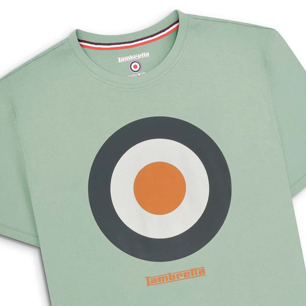 Lambretta Target Tee Herren T-Shirt SS3846-ICE-GRN