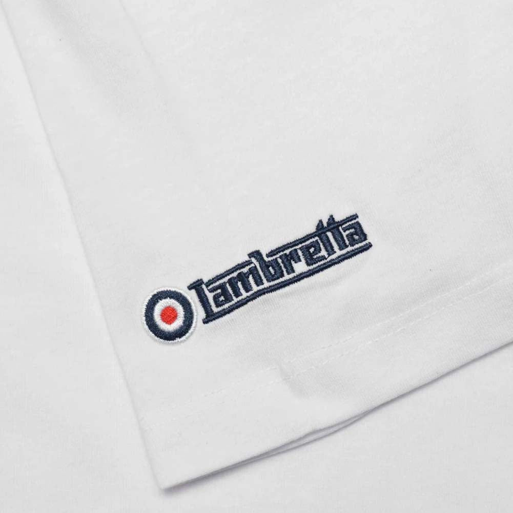Lambretta Scooter Stripe Tee Herren T-Shirt SS4005-WHT