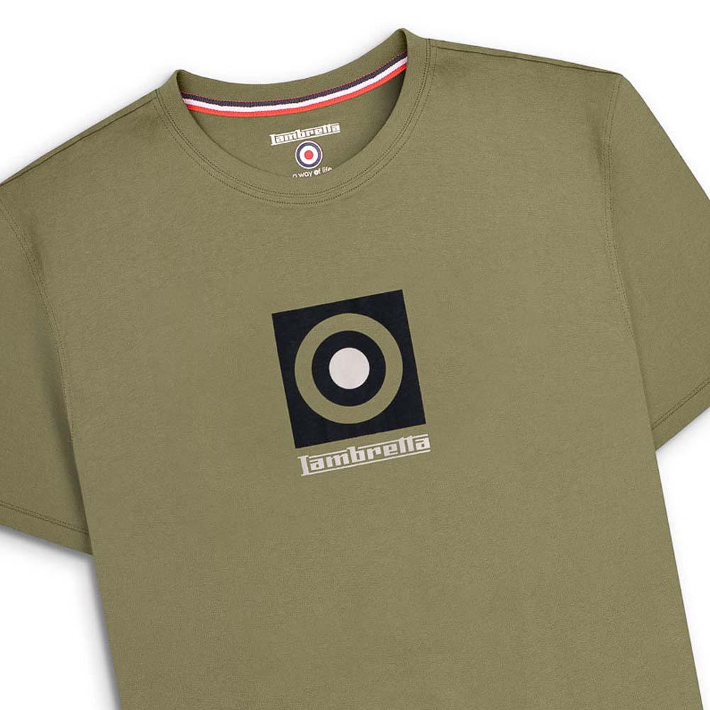 Lambretta Target Box Tee Herren T-Shirt SS5007-KHAKI
