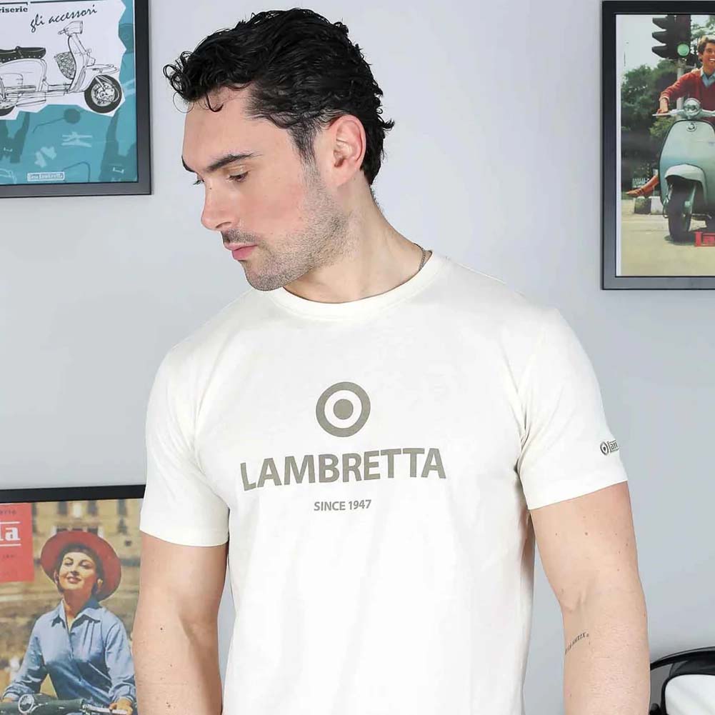Lambretta Brand Target Tee Herren T-Shirt SS6006-TOFU