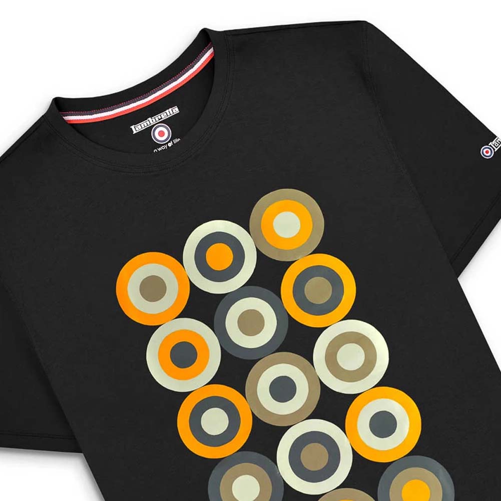 Lambretta Mod Target Tee Herren T-Shirt SS6010-BLACK