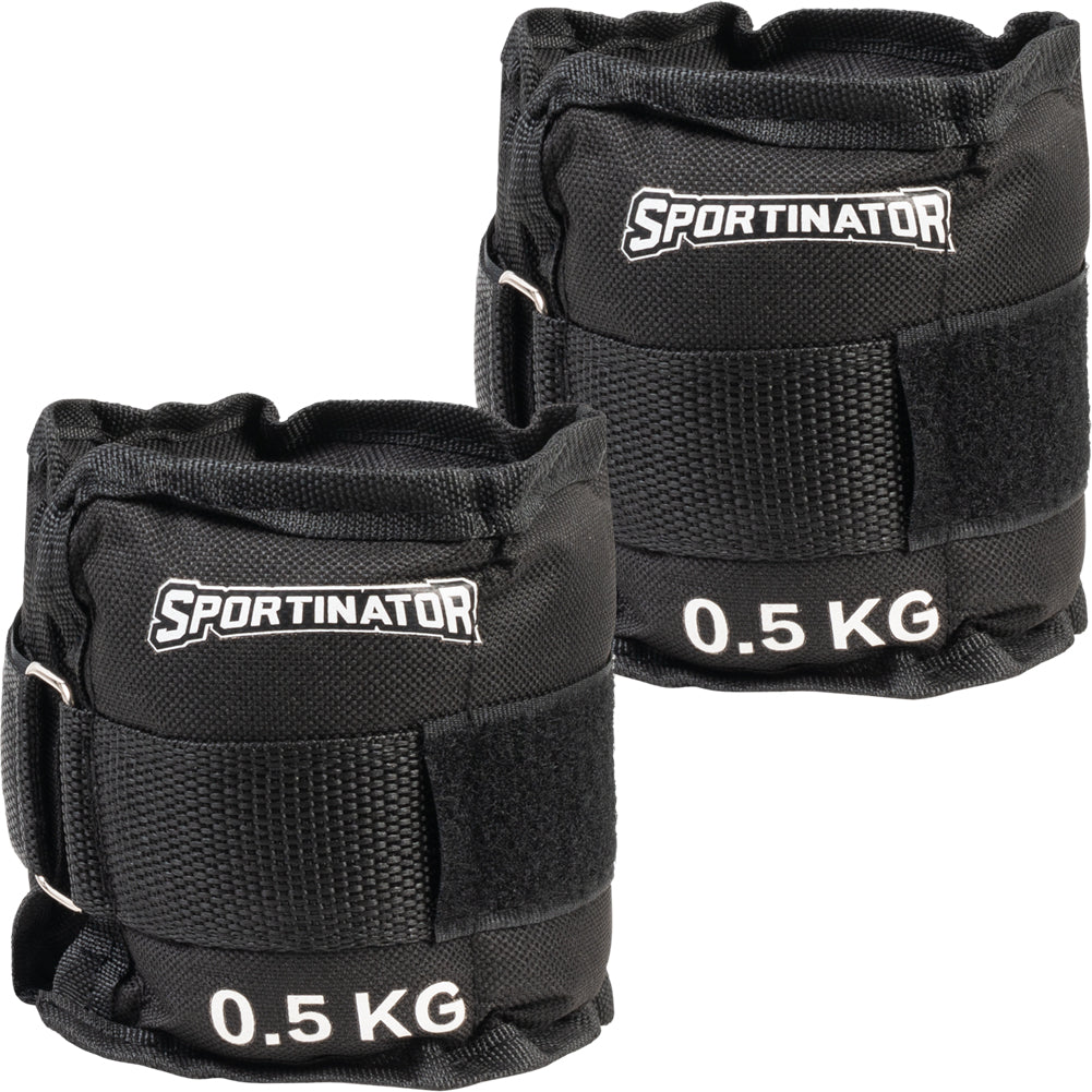 SPORTINATOR Pesas para muÃ±ecas y tobillos 0,5 kg 2 piezas