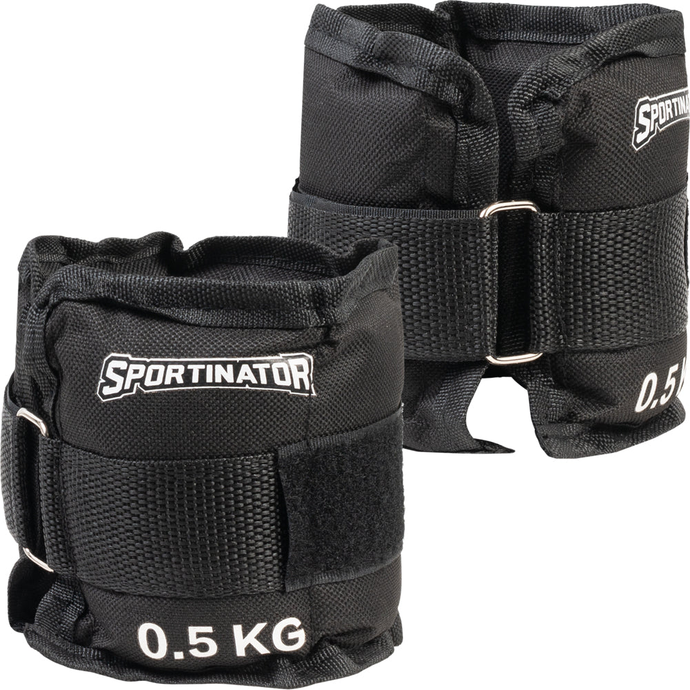 SPORTINATOR Pesas para muÃ±ecas y tobillos 0,5 kg 2 piezas
