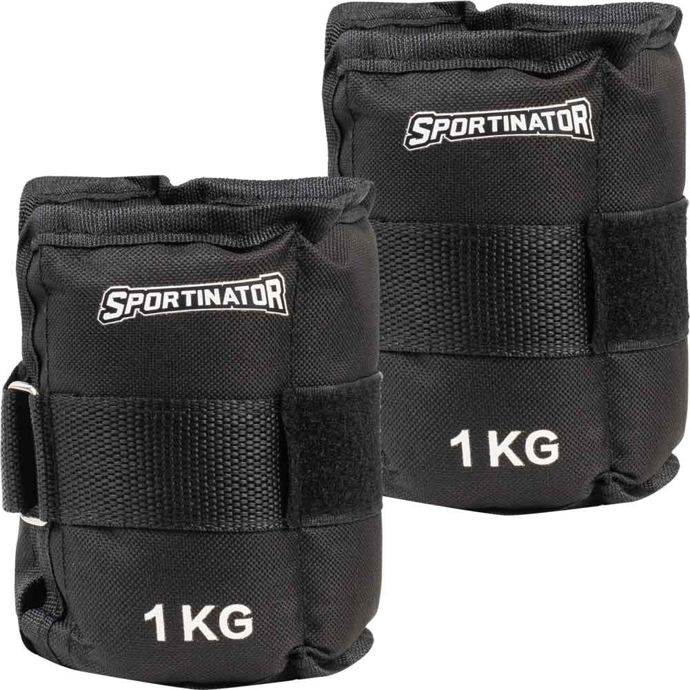 SPORTINATOR Pesas para muÃ±ecas y tobillos 1 kg 2 piezas