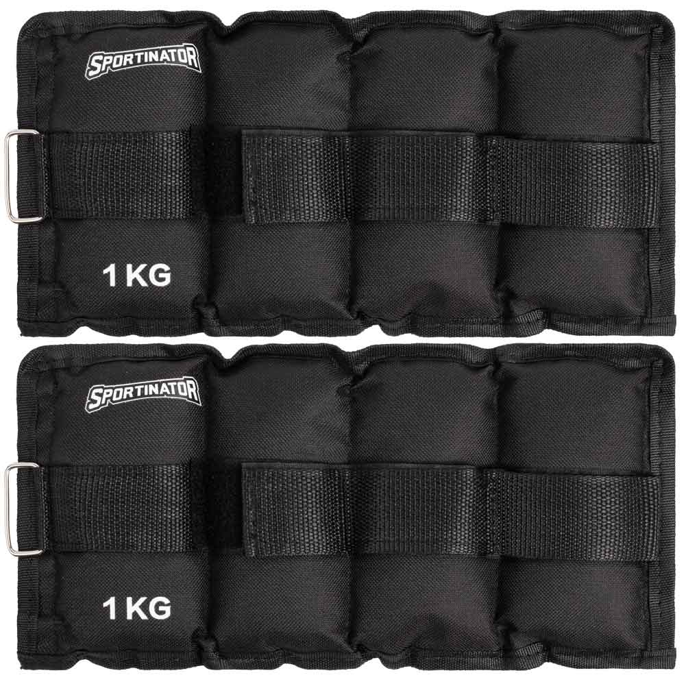 SPORTINATOR Pesas para muÃ±ecas y tobillos 1 kg 2 piezas
