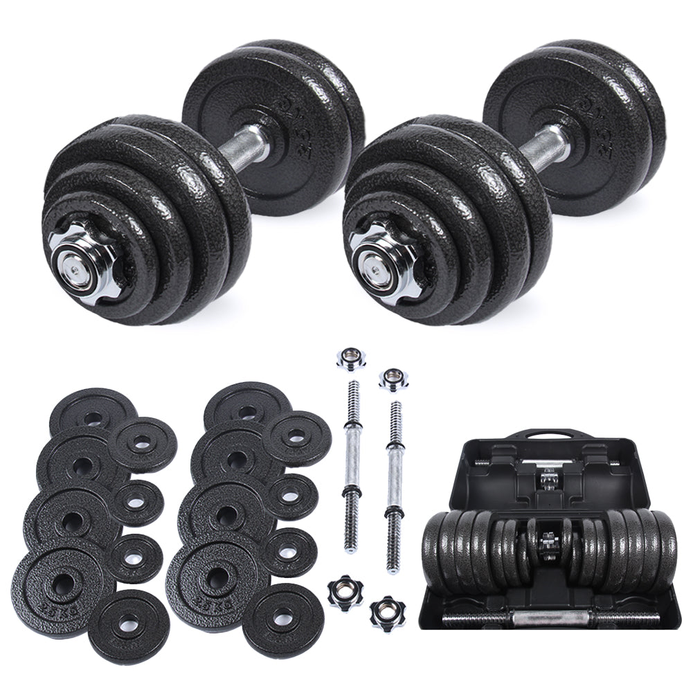 SPORTINATOR "Machine" Kurzhantel Set 30 kg mit Koffer
