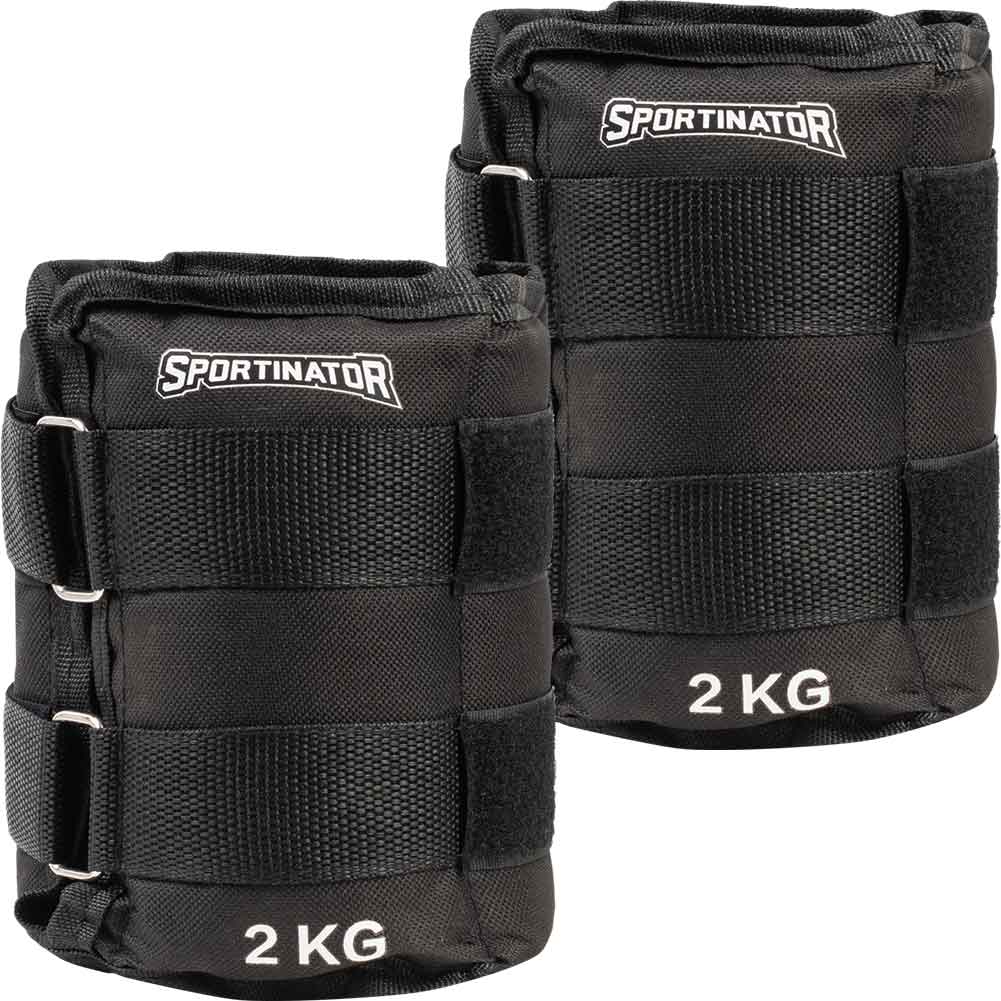 SPORTINATOR Pesas para muÃ±ecas y tobillos 2 kg 2 piezas