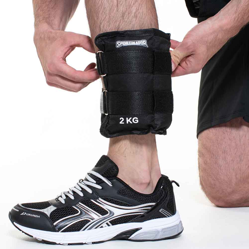 SPORTINATOR Pesas para muÃ±ecas y tobillos 2 kg 2 piezas