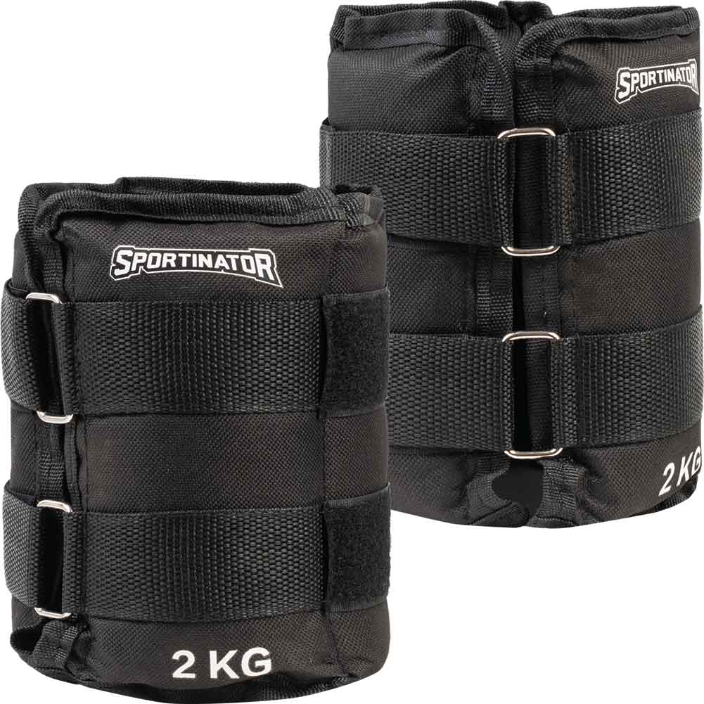 SPORTINATOR Pesas para muÃ±ecas y tobillos 2 kg 2 piezas