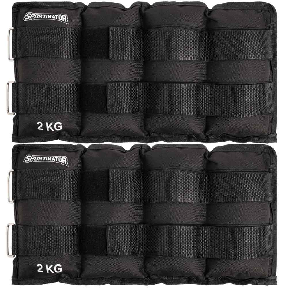 SPORTINATOR Pesas para muÃ±ecas y tobillos 2 kg 2 piezas
