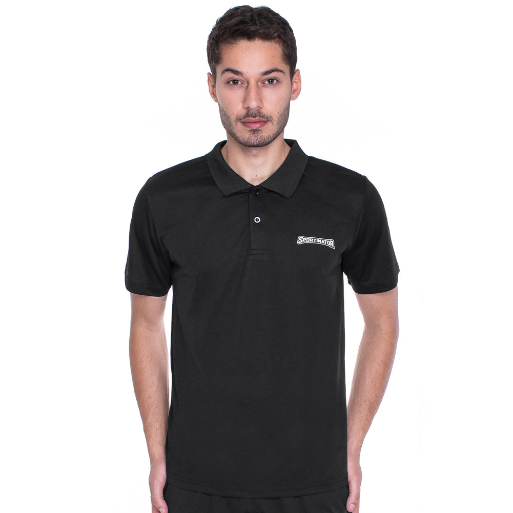 SPORTINATOR Essentials Hombre Polo de entrenamiento negro