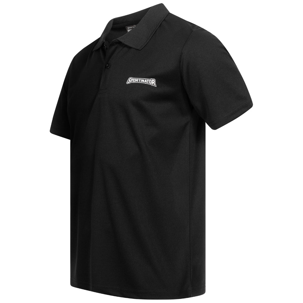 SPORTINATOR Essentials Hombre Polo de entrenamiento negro