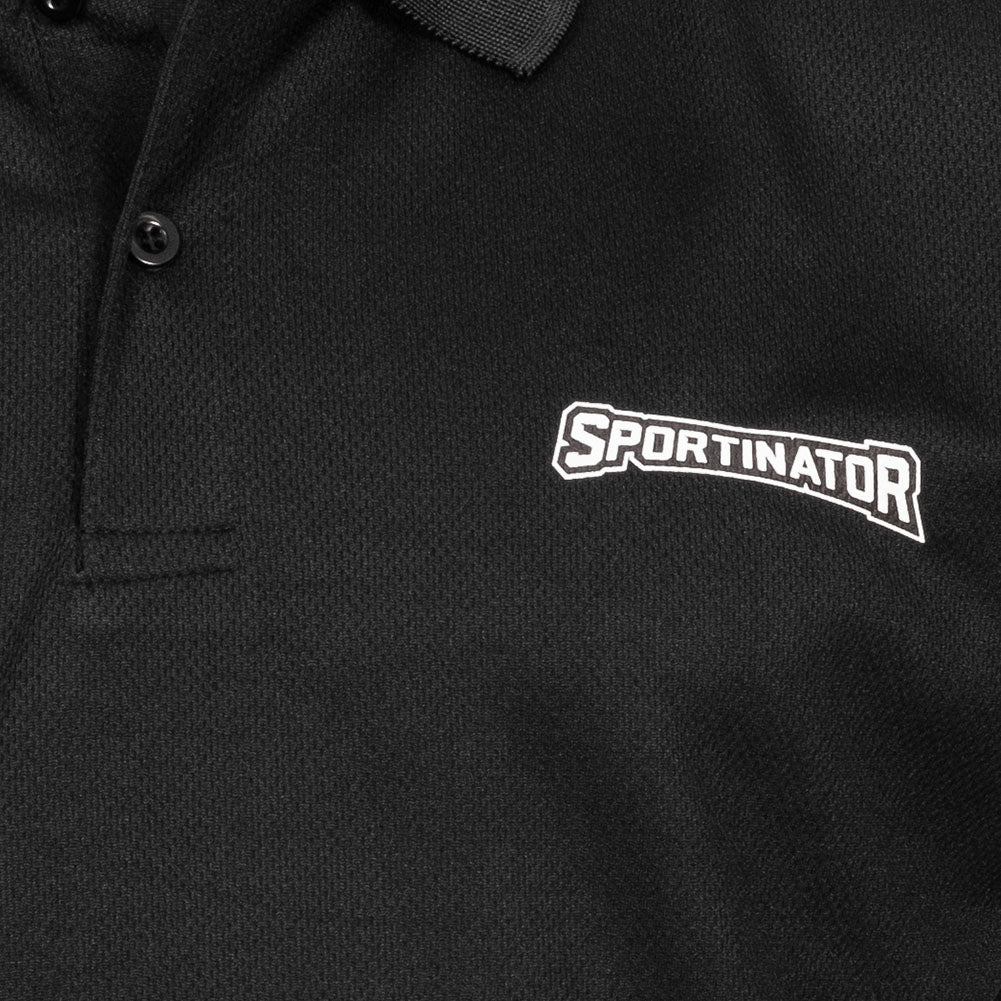 SPORTINATOR Essentials Hombre Polo de entrenamiento negro