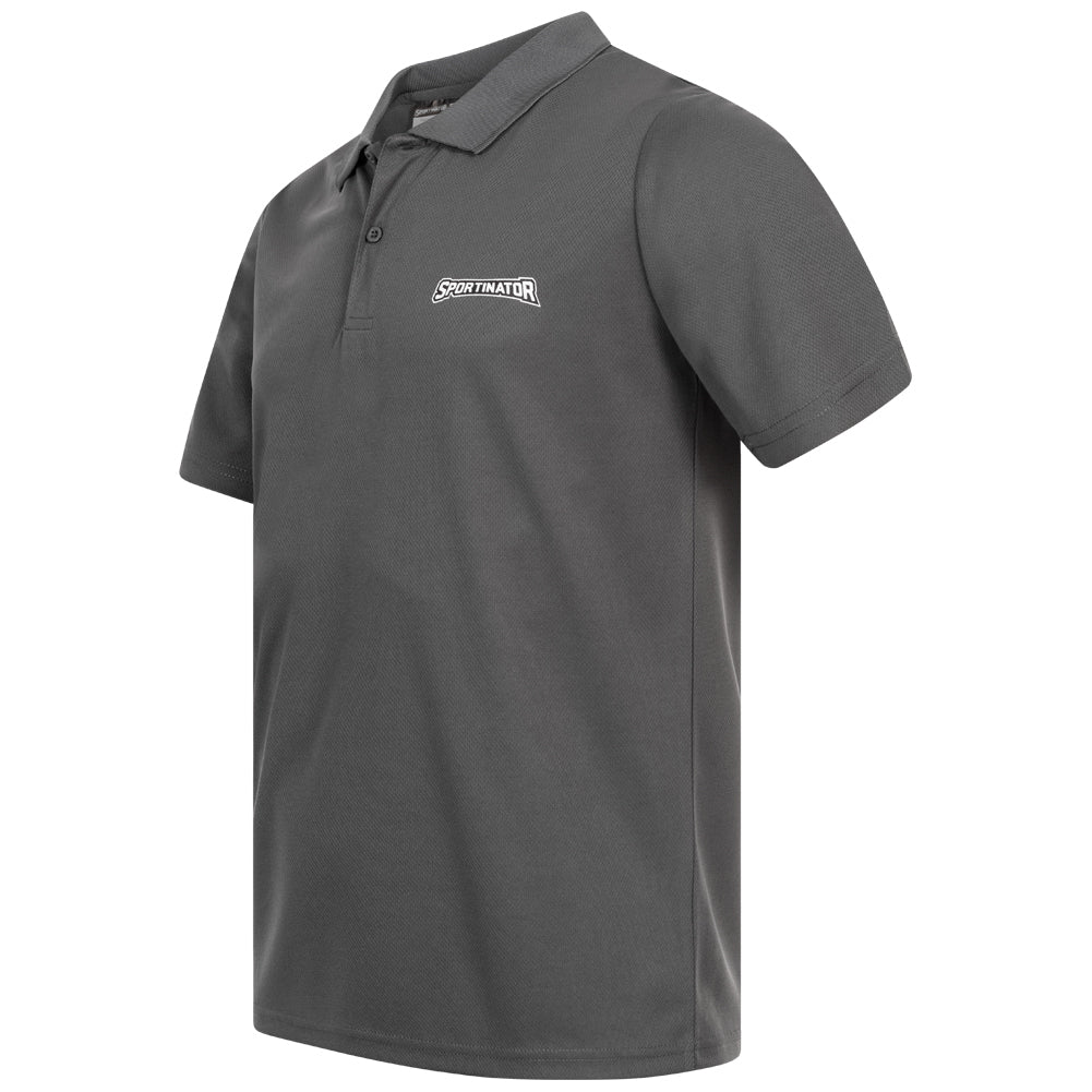 SPORTINATOR Essentials Hombre Polo de entrenamiento gris