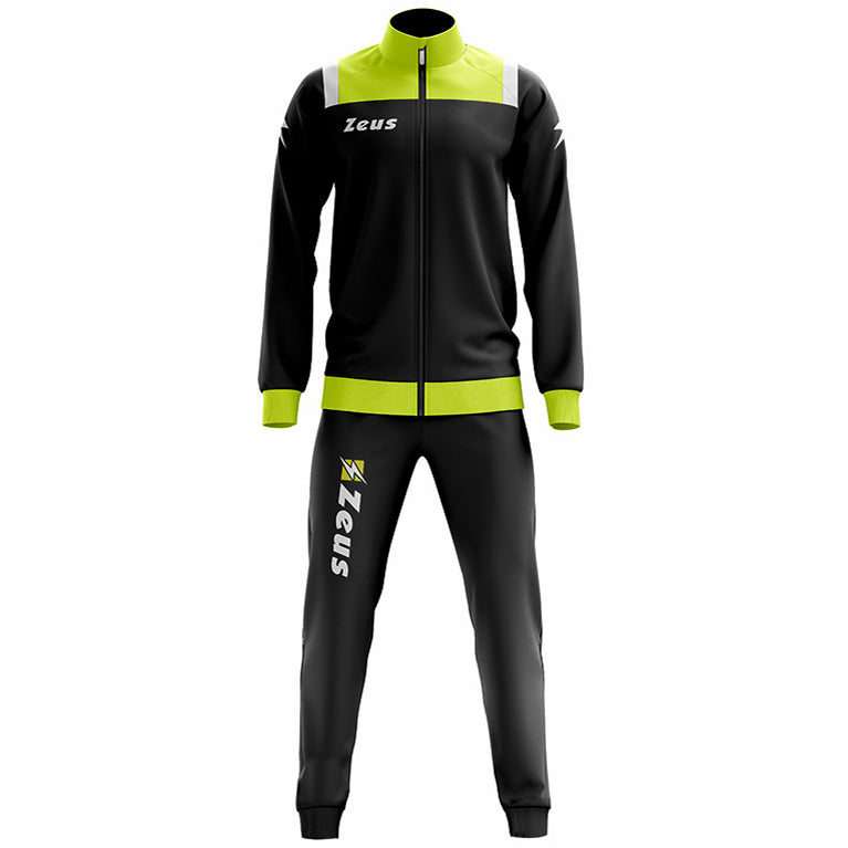 Zeus Tuta Relax Vesuvio Hombre ChÃ¡ndal Negro Amarillo NeÃ³n