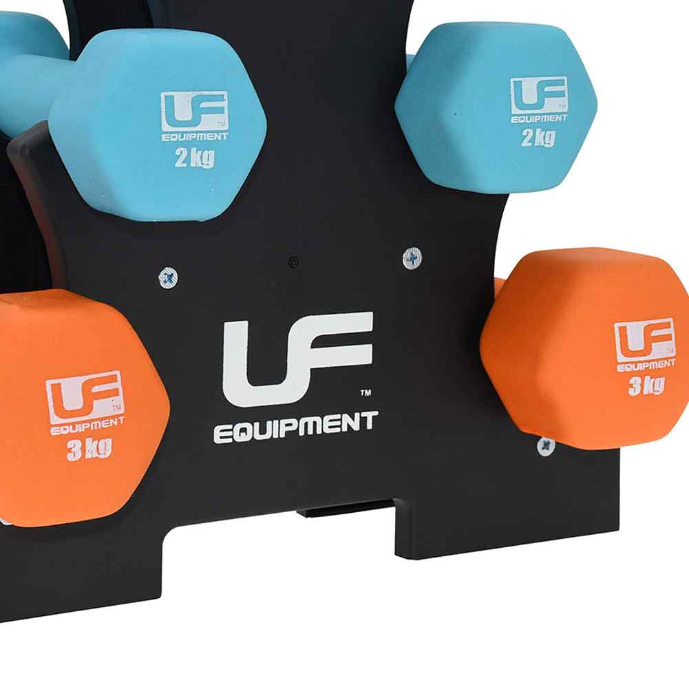 Urban Fitness Set de mancuernas 2 de 1 kg, 2 de 2 kg y 2 de 3 kg UFW025