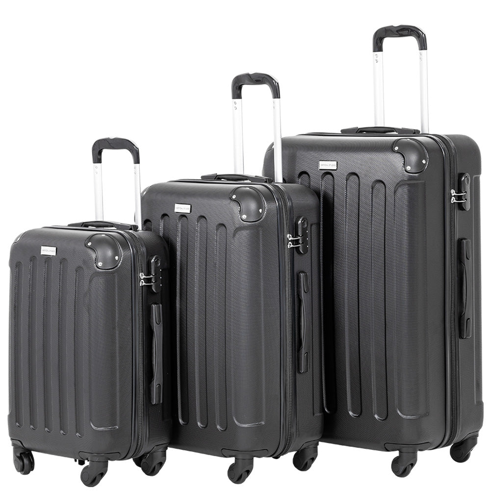 VERTICAL STUDIO "Helsinki" Maleta Set de 3 20" 24" 28" negro