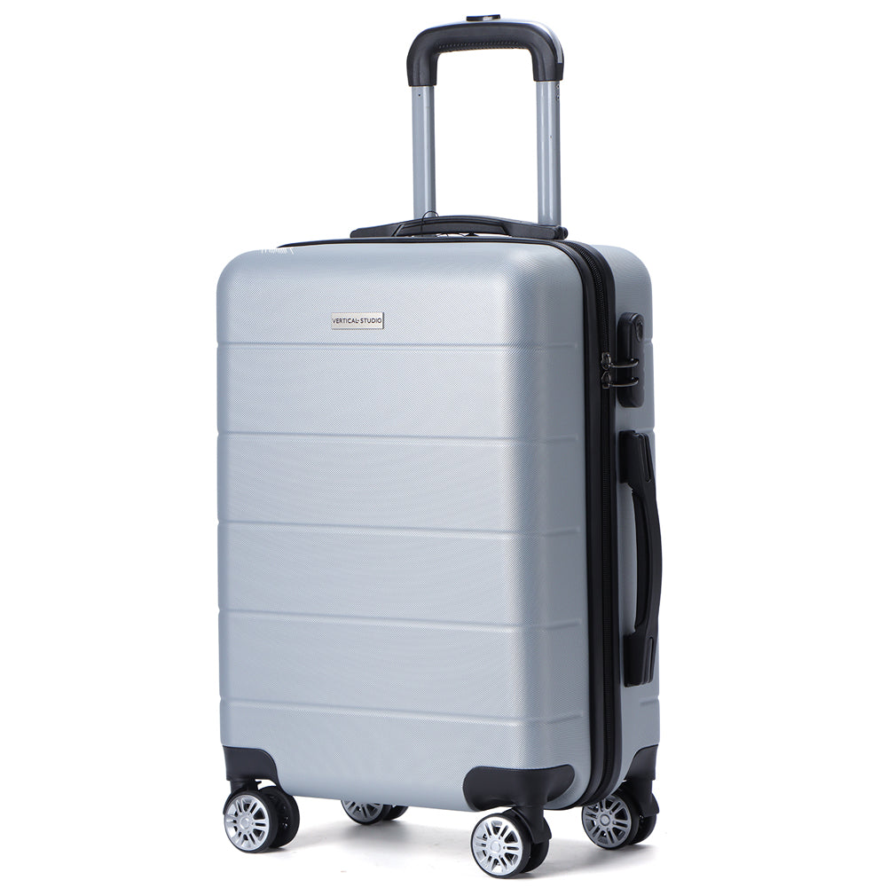 VERTICAL STUDIO "Aalborg" 20" 24" 28" Koffer 3-er Set silber